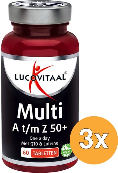 3x Lucovitaal Multi A-Z 50+ (60 tabletten)