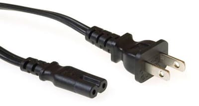 ACT Netsnoer USA connector - C7 zwart 1,8 m AK5074