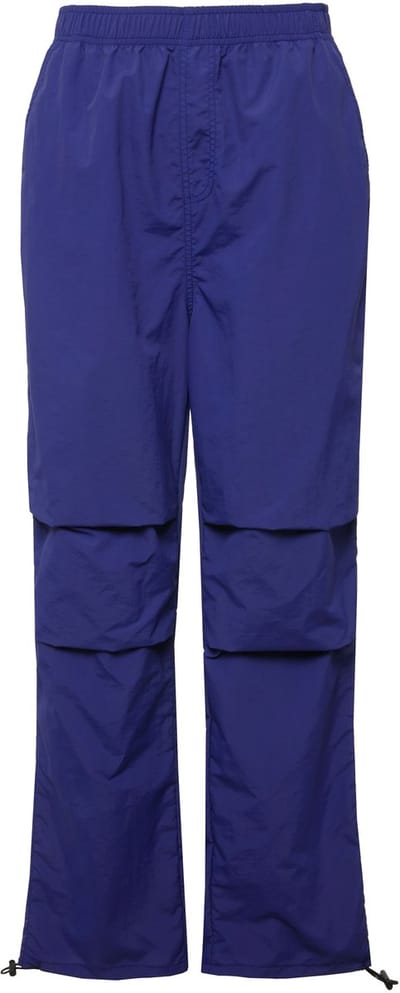 Studio Untold - Dames - Pilotenbroek wide legs elastische tailleband knieplooien - Blauw - Maat L