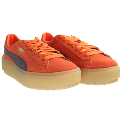 PUMA Platform Blok Oranje Damestrainers