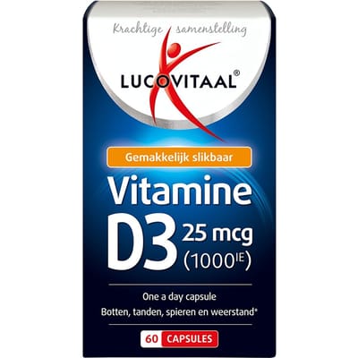 Lucovitaal Vitamine D3 - 25 microgram - 60 capsules - Voedingssupplementen