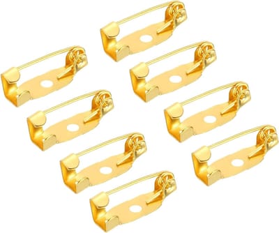 100 Stuks Veiligheidsbeugelpins, Broche Sluitingen voor Naamlabels en Sieraden (Goud, 15mm) - Ideaal voor Creatieve Projecten en Handwerk