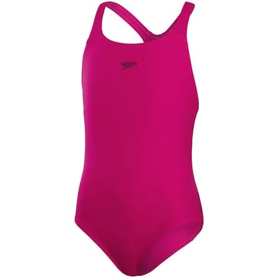 Speedo Endurance+ Medalist Meisjes Sportbadpak - Kleurvast Badpak Meisjes - Chloorbestendig Zwempak Meisjes - Sportbadpak Kids met Medalist-rug - Roze - Maat 176