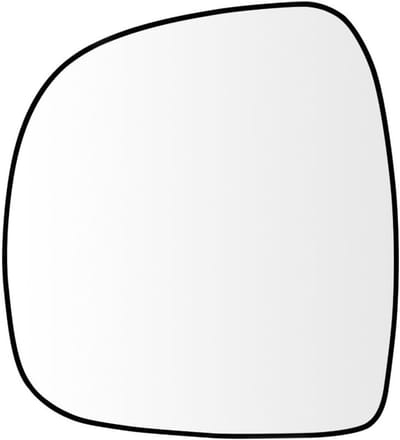 Verwarmde Spiegelglas voor Passagierszijde met Draagplaat voor Mercedes-Benz Vito W639 (2003-2010) - Vervangend Onderdeel, Hoge Kwaliteit, Eenvoudige Montage