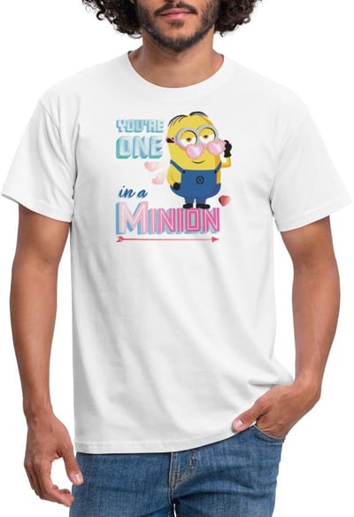 Minions Dave Youre One In A Minion Grappig Ontwerp T-Shirt Heren