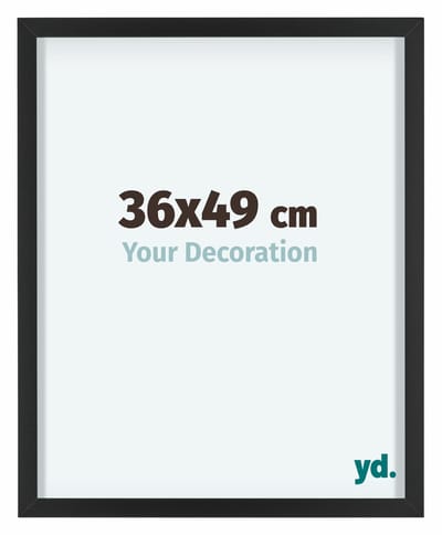 Your Decoration - Fotolijst 36x49 cm - Aluminium - Zwart - Virginia