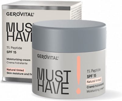 Gerovital DD Cream SPF 15 – Met Peptides & Honing – Hydraterende Dagcrème met Natuurlijke Tint – 50 ml