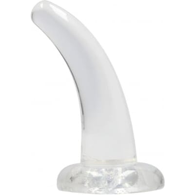 Shots - RealRock Niet-Realistische Dildo met Zuignap - 11,5 cm transparent