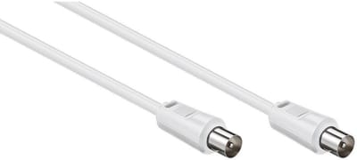 IEC (m) - IEC (m) coaxkabel / recht - wit - 2,5 meter