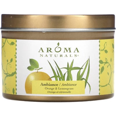 Soy Vegepure, Reistin Kaars, Sfeer, Sinaasappel & Citroengras, 79.38G(2.8oz) beige