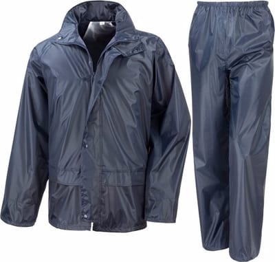 Result All Weather en seizoenen regenpak - navy - volwassenen - elastische afsluitingen S