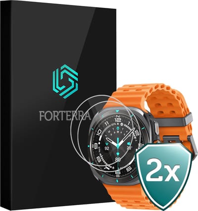 Screenprotector - 2 Stuks Geschikt voor Samsung Galaxy Watch Ultra - Sterk & Shockproof - Tempered Glass - Gehard Glas - Beschermglas Screen Cover - Bescherm Protector voor Smartwatch