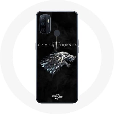 Coque pour Oppo A53 Game of Thrones Saison 8 Le Trône de Fer La maison Stark Logo L'hiver arrive