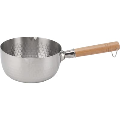 Roestvrijstalen Instant Noodle Pot Professioneel Efficiënt Gelijkmatige Verhitting Voorkomt Aanbakken Kookpot 18cm / 7.09in gray