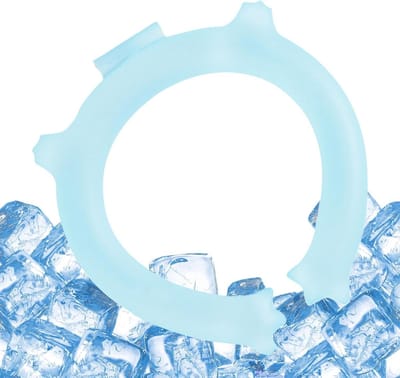 Nekverkoelende Ring - Koelsjaal Herbruikbaar - Hitte Beschermen - Zonder Elektriciteit - 16x11.5x2.5 cm - Blauw