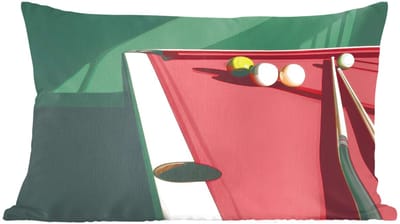 Sierkussens - Kussentjes Woonkamer - 60x40 cm - Biljarttafel - Ballen - Rood - Schaduw