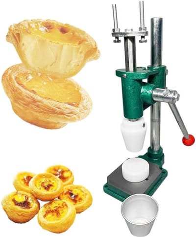 Eiertaart Persmachine - Taartvorm Gereedschap - Bakken Maken - Efficiënte Bodem Vorming - 12x20x42cm - Zilver
