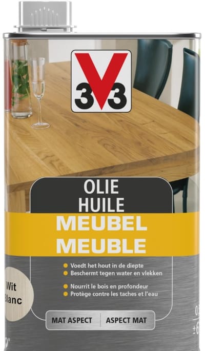 V33 Meubelolie Transparant Mat 500ml