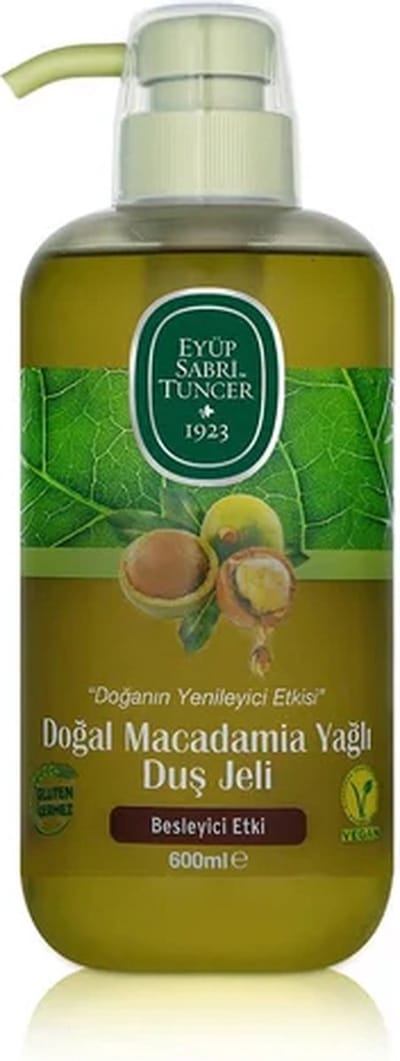 Eyüp Sabri Tuncer – Natuurlijke Macadamia Douchegel – 600 ml – Glutenvrij – 100% Vegan