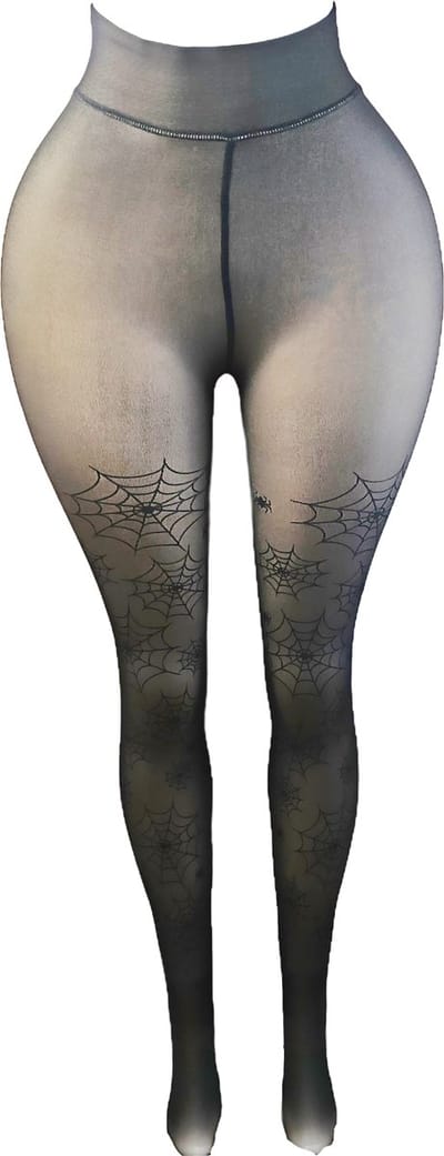 BamBella ® - Panty - onesize - Dikke winter maillot fleece thermo pantys Dames - Onesize - lingerie zwart halloween gothic