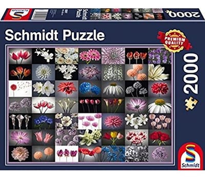 Bloemengroet Puzzel 2000 Stukjes - Kleurrijke Bloemen en Planten Puzzel voor Volwassenen
