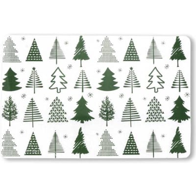 Unique Living placemat xmas tree 30x45cm dark green