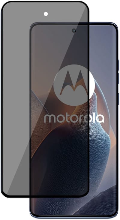 TechNow Privé Screenprotector geschikt voor Motorola Edge 60 Pro Screenprotector - Privacy Beschermglas - Rounded - Privacy Proteqt+