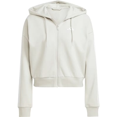 Adidas Sportswear Essentials 3-Stripes French Terry Ritshoodie - Dames - Beige