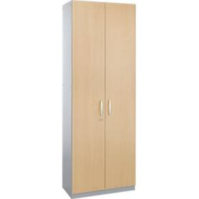 Schäfer Shop  Genius Vleugeldeurkast TETRIS SOLID, stalen romp, 5 ordnerhoogten, b 800 mm, afsluitbaar, esdoorn/blank aluminium