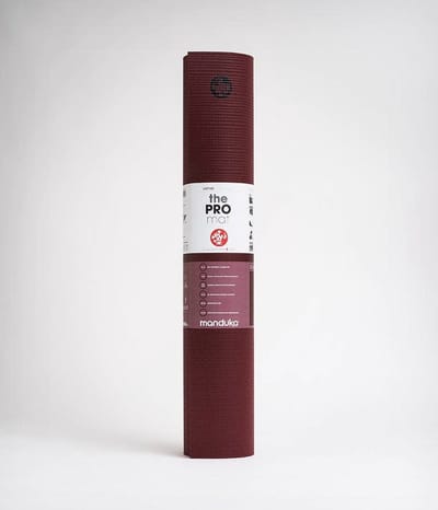 Manduka PRO Yoga Mat Donker Rood / Bordeaux - Verve | 66 x 183, 0,6 cm dik | Zeer Goede Antislip & Latexvrij | Ideaal voor Hot Yoga & Vinyasa Flow | Yogamat biedt een optimale ondersteuning voor rug, heupen, knieën en ellebogen op harde ondergronden