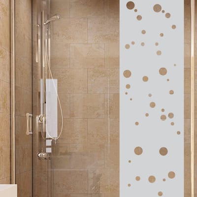 Privacy raamfolie - Kleine bubbels - Zelfklevende raamfolie voor ramen en douchedeuren - 200x55cm