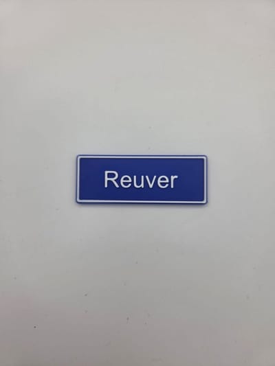 Koelkast Magneet plaatsnaam 8 X 3 CM Reuver