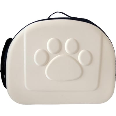 Opvouwbare, ademende, grote, draagbare draagtas voor katten met schouderhandgreep abrikoos