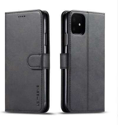 LC.IMEEKE Wallet / portemonnee hoesje voor iPhone 11 / iPhone Xr - Zwart