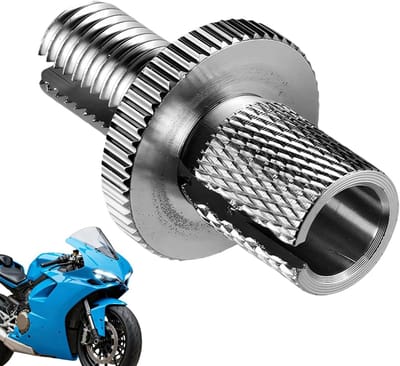 Motorfiets Kabelversteller - Instelschroef Fiets - Precisie Afstelling - Trillingsbestendig Mechanisme - 40x30mm - Metaal