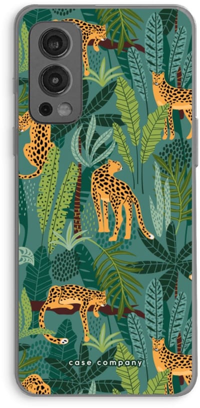 Case Company® - Hoesje geschikt voor OnePlus Nord 2 5G hoesje - Luipaard 2 - Soft Cover Telefoonhoesje - Bescherming aan alle Kanten en Schermrand