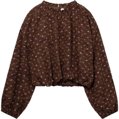 Ai&Ko Cristy Dots Pes 502 G Meisjes - Jurken - Bruin - Maat 152