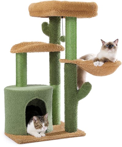Happy Cactus Krabpaal voor Katten - Krabpaal Cactus - Kattentoren - Kattenhuis - Kattenkrabpaal