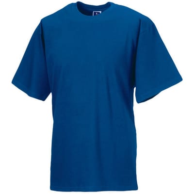 Russell Heren Organisch T-Shirt met korte mouwen (Helder Koningsblauw)