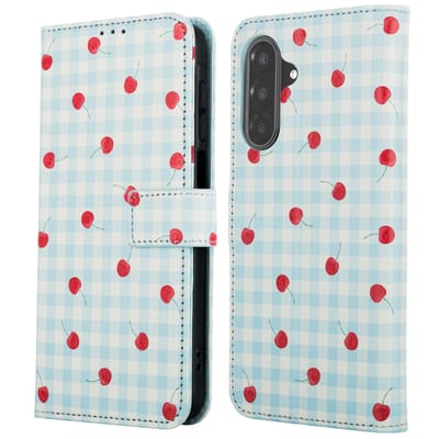imoshion Hoesje - Geschikt voor Samsung Galaxy A56 (5G) - Design Bookcase smartphone - Cherry Check