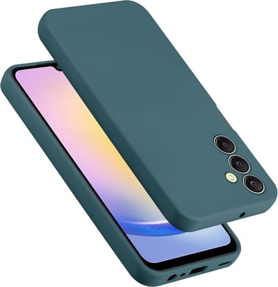 Cadorabo Hoesje geschikt voor Samsung Galaxy A25 in LIQUID GROEN - Beschermhoes gemaakt van flexibel TPU silicone Case Cover