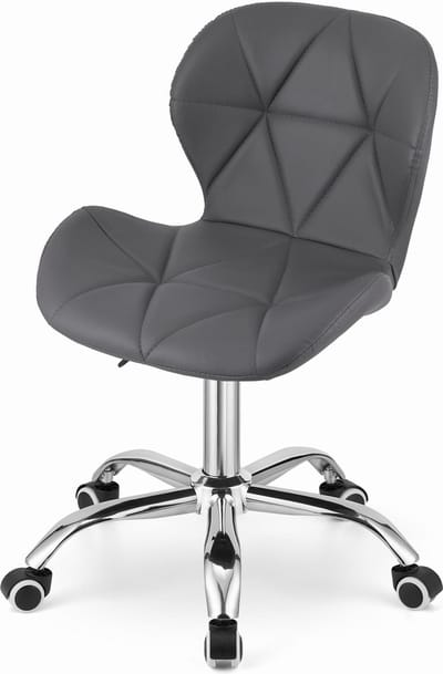 AVOLA - Bureaustoel - ergonomisch - ECO-leer - grijs