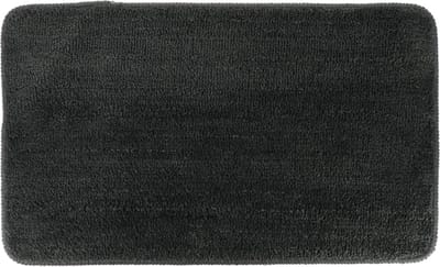 Tendance Badmat Aquarius - microfiber - hoogpolig - antraciet - 45 x75 cm - absorberend - badkamer - antislip
