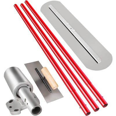 Flotteur à bœuf Acier au Manganèse Flotteur à Béton 900x200mm, Outil Flotteur à Béton Outil Ciment Kit Béton à Bœuf Flotteur de Piscine à Bœuf Manche de Flotteur à Bœuf Flotteur à Bœuf