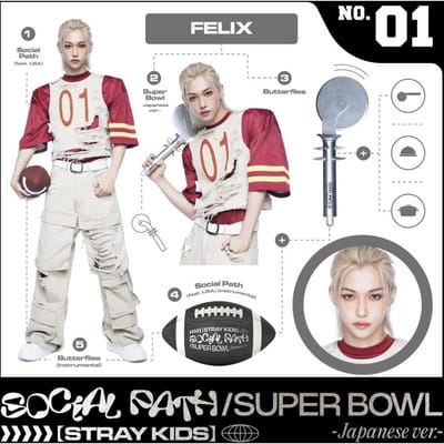 Stray Kids-[Social Path]1e EP in Japan Album Super Bowl Felix