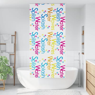 vidaXL - Doucherolgordijn - 110x240 - cm - stofbreedte - 106 - cm