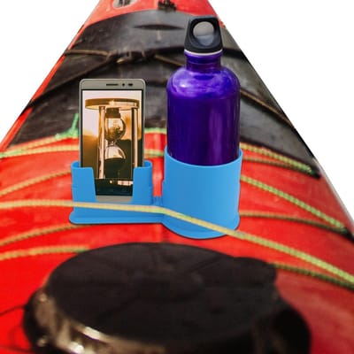 Multifunctionele Drinkhouder voor Paddle Board en Kajak, Antikanteling, Geschikt voor Telefoon en Drankjes, Blauw