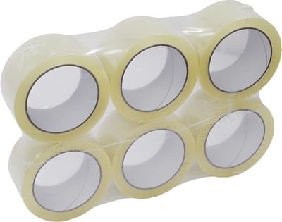 Useme - tape - doorzichtige tape - verpakkingstape - 50 mm breed - 66 m lang 6 rollen