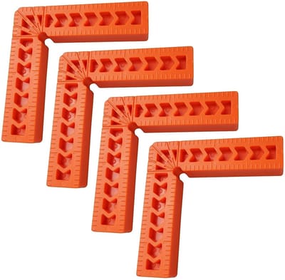 Dailygoods- Hoekklem 90 Graden - 4 Stuks - Positioneringshoek - Hoek Positioneringsklemmen - Voor Laden/Kasten - Modelbouw - Positioneringsklem