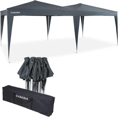 Pop Up Partytent 3x6 m Waterdicht met UV Bescherming - Verstelbare Tuinpaviljoen